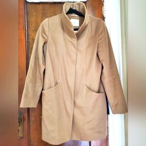 Wilfred Camel Cocoon Wool Coat size Small